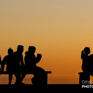 People on Dun Laoghaire Pier