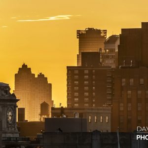 Yellow Sunset over Lower Manhattan