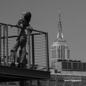 The lady and The Empire State building