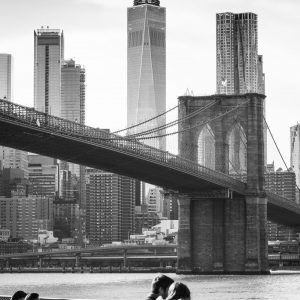 Brooklyn Bridge & the World Trade Center